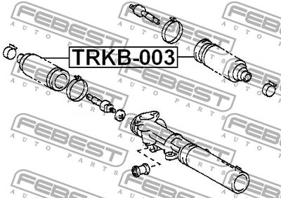 Пыльник рулевой рейки FEBEST TRKB003