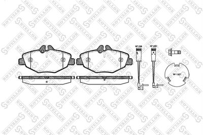 Колодки тормозные дисковые передние STELLOX 1001002SX