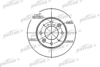 Диск тормозной передний PATRON PBD4171