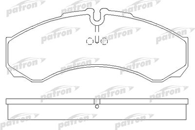 Колодки тормозные PATRON PBP1102