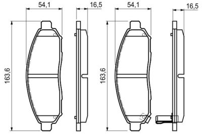 Колодки тормозные передние BOSCH 0986494151