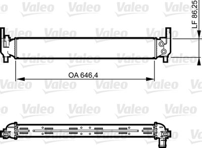 Радиатор системы охлаждения VALEO 735310