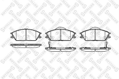 Колодки тормозные дисковые передние STELLOX 235022BSX