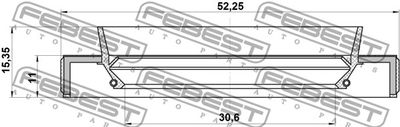 Сальник привода FEBEST 95HBY32521115X