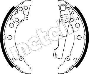 Колодки тормозные барабанные METELLI 530465