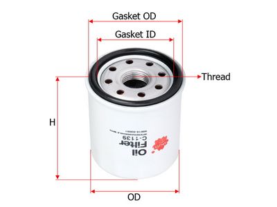 Фильтр масляный SAKURA C1139