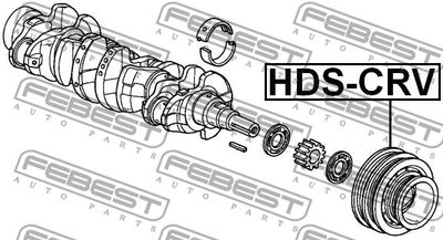 Шкив коленвала FEBEST HDSCRV