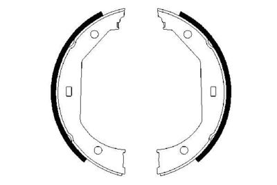 Колодки тормозные барабанные BOSCH 0986487607