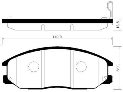 Колодки тормозные дисковые передние HSB HP4007