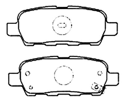 Колодки тормозные дисковые задние AKYOTO AKD2466