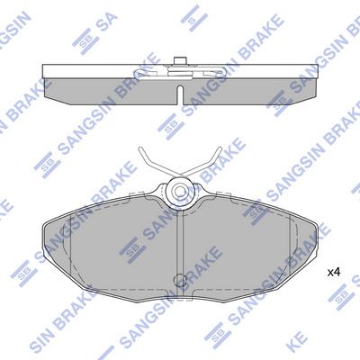 Колодки тормозные задние SANGSIN SP4062
