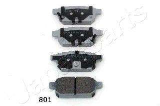 Колодки тормозные дисковые JAPANPARTS PP801AF