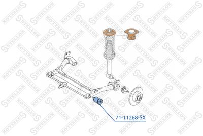 Сайлентблок задней балки STELLOX 7111268SX