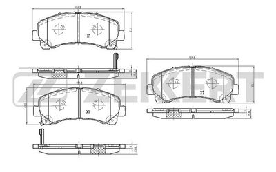 Колодки тормозные дисковые передние Zekkert BS2455