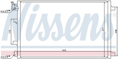 Радиатор кондиционера NISSENS 940038