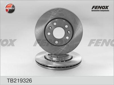 Диск тормозной передний вентилируемый FENOX TB219326