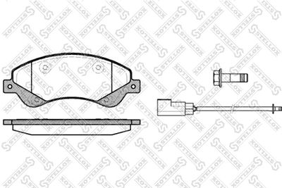 Колодки тормозные дисковые передние STELLOX 1262002SX