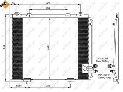 Радиатор кондиционера NRF 35228
