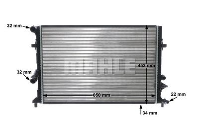 Радиатор охлаждающей жидкости MAHLE CR1899000S