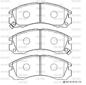 Колодки тормозные дисковые ADVICS SN799P