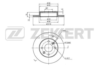 Диск тормозной передний PILENGA BMBD5758