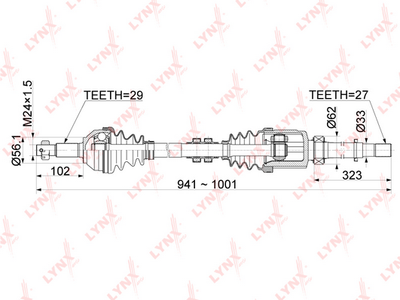 Привод в сборе LYNXauto CD1103