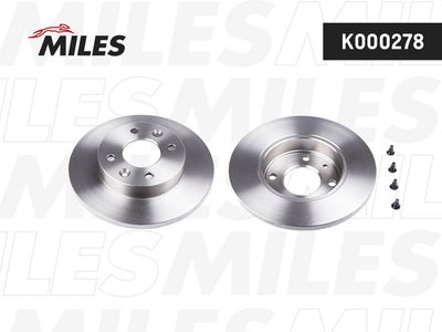 Диск тормозной передний Miles K000278
