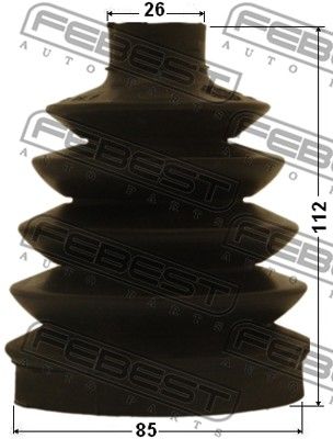 Пыльник ШРУС наружный комплект FEBEST 0417PEA3