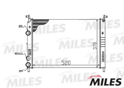Радиатор Miles ACRM130