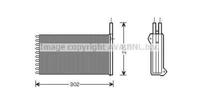 Радиатор отопителя AVA FD6154