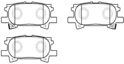 Колодки тормозные задние HSB HP5165
