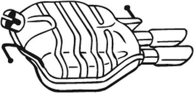 Глушитель задняя часть POLMOSTROW 0135