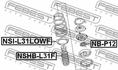 Проставка пружины NISSAN 540358J000