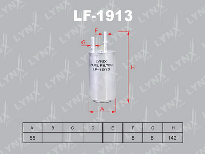 Фильтр топливный LYNXauto LF1913
