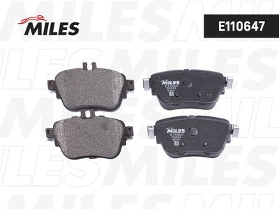 Колодки тормозные дисковые Miles E110647