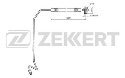 Шланг тормозной задний правый Zekkert BS9244