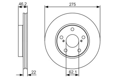 Диск тормозной BOSCH 0986479R97