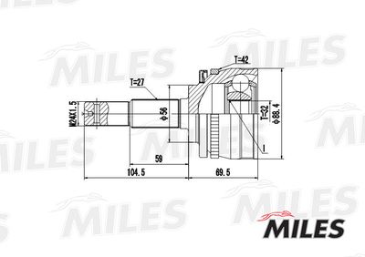 ШРУС наружный Miles GA20295