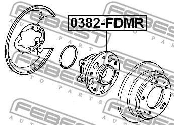 Ступица задняя FEBEST 0382FDMR
