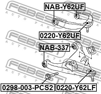 Болт NISSAN 54459EN12A