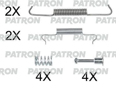 Комплект монтажный барабанных тормозных колодок PATRON PSRK0245