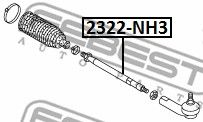 Тяга рулевая FEBEST 2322NH3