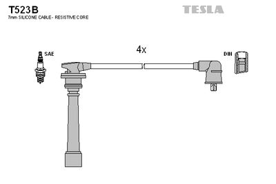 Провод высоковольтный TESLA T523B