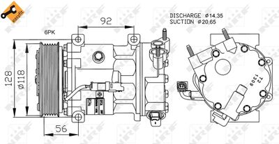 Компрессор кондиционера NRF 32240