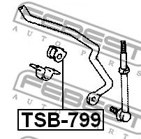 Втулка стабилизатора FEBEST TSB799