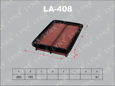 Фильтр воздушный LYNXauto LA408