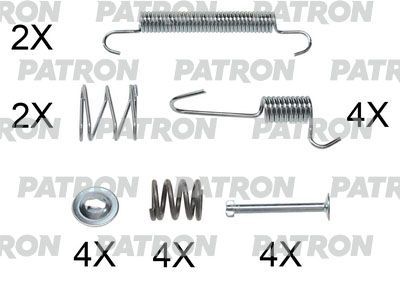 Комплект монтажный барабанных тормозных колодок PATRON PSRK0149