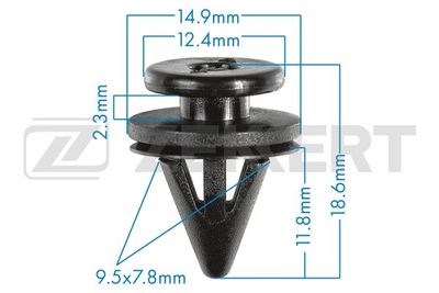 Клипса крепежная Zekkert BE3513