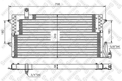 Радиатор кондиционера STELLOX 1045005SX