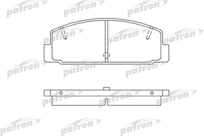 Колодки тормозные дисковые PATRON PBP372